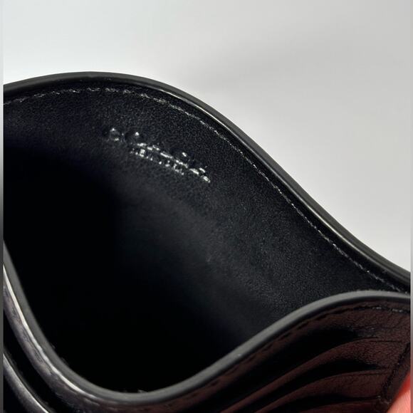 Coach Black Slim Id Card Case In Signature Canvas Wallet unisex ✨ - Picture 4 of 6